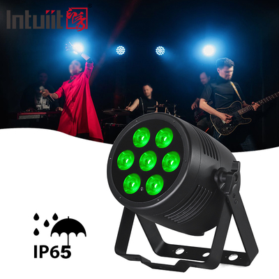 7 * 20W 6in1 LED ngoài trời ngoài trời IP65 chống nước RGBWA-UV DMX 512 Control Par Light