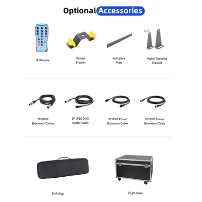 Đèn LED 24*2W Đèn sân khấu DMX512 RGBW Thanh đèn LED Sân khấu Disco Club Đám cưới Kích hoạt bằng giọng nói Đèn rửa tường LED