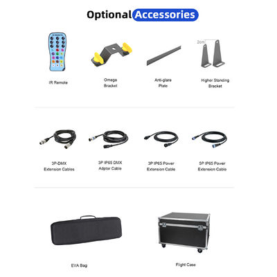 IP65 RGB 24 * 2W 1M LED Wall Washer Sound Control DMX RGBW Lighting Bar cho bữa tiệc cưới với điều khiển từ xa