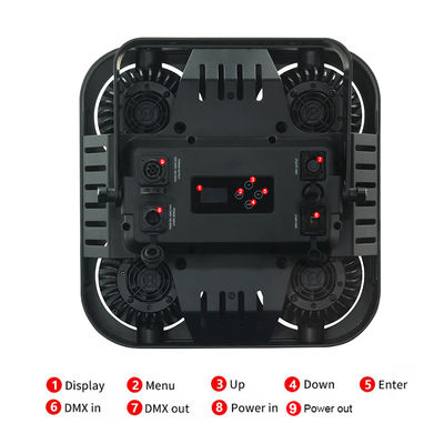 4-Eye LED COB Blinder Light 4x90W RGB Đám trắng ấm Amber Bức màn màn hình Strobe DMX512 Pixel Control Đèn sân khấu cho bữa tiệc