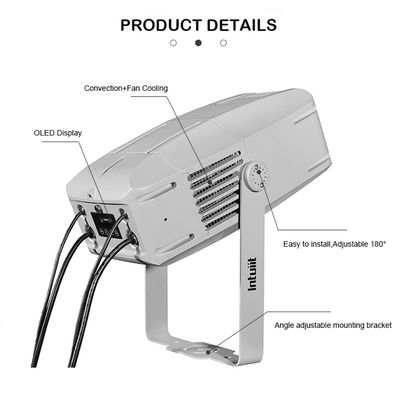 Đèn chiếu hiệu ứng gợn sóng nước LED động 400W IP65, 7 màu, ánh sáng gợn sóng đại dương