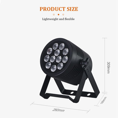 Chuyên Nghiệp IP65 Đèn LED Chống Nước Ngang Bằng 12X20W RGBWA + UV 6in1 DMX512 Giai Đoạn Rửa Ánh Sáng Cho Tiệc Cưới Ngoài Trời Sự Kiện DJ Disco