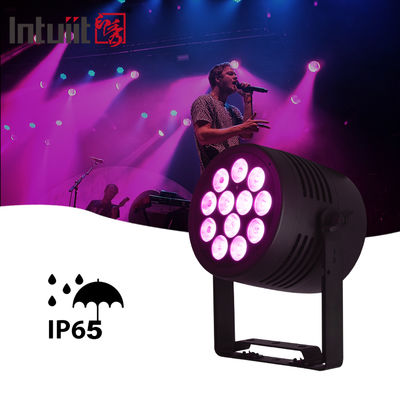 Đèn LED Par ngoài trời IP65 12x20w RGBWA-UV 6in1 cho sự kiện DJ, rửa ánh sáng DMX 512, đèn LED chống nước