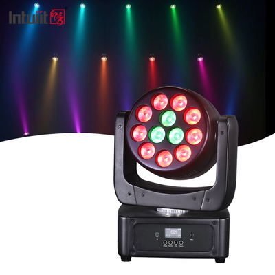 Đèn chuyển động 12 * 8W Đèn sân khấu LED Đèn DJ RGBW Đèn DMX 512 Tiến hành âm thanh cho sự kiện Tiệc cưới Nhà thờ Live Band Show