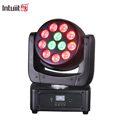 Thiết bị chiếu sáng sân khấu DMX Beam RGBW 12x8w Led Wash Moving Head Light