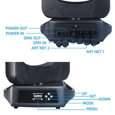 100W Laser Moving Head Led Dmx512 Stage Lighting Disco IP66 Moving Head Light