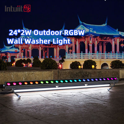 24 * 2W đèn LED máy giặt ngoài trời IP65 chống nước RGBW màu sắc xây dựng đèn máy giặt tường