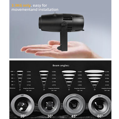 Đèn LED 60W Ngoài Trời Chống Nước IP65 Biển Hiệu Cửa Hàng Máy Chiếu Gobo Tùy Chỉnh Ngoài Trời để Chiếu Sàn