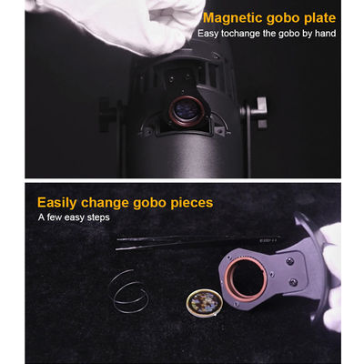 Đèn LED 60W Ngoài Trời Chống Nước IP65 Biển Hiệu Cửa Hàng Máy Chiếu Gobo Tùy Chỉnh Ngoài Trời để Chiếu Sàn