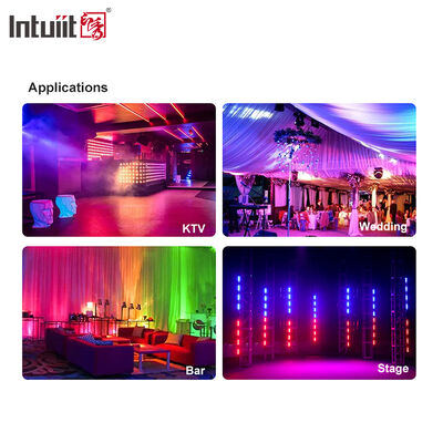 24x2W RGBW 4-in-1 LED Đường dây Wall Washer Bar DMX512 Âm thanh kích hoạt Đèn rửa sân khấu cho Tòa nhà & Sự kiện