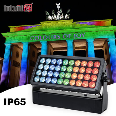 40x10W RGBW ngoài trời đèn LED đèn lũ rửa thành phố Màu IP65