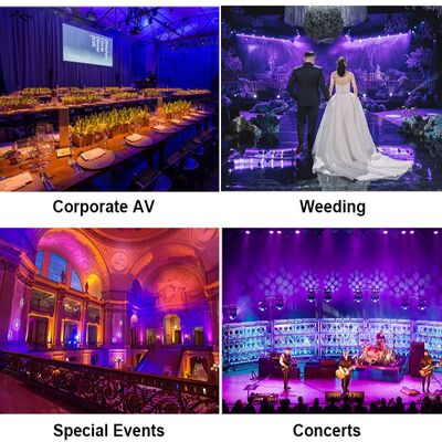 Đèn LED ngoài trời Par IP65 chống nước LED Par 12x20w RGBWA UV 6IN1 DMX Led Par Light