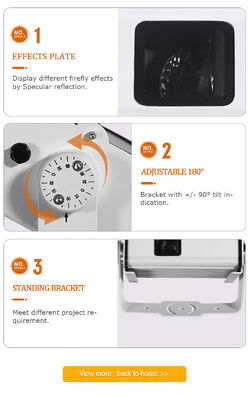 Đèn lửa bạch tuộc Đèn chiếu ngôi sao Tiêu chiếu tia laser Giáng sinh RGB đổi màu 13W cho trần cây Khu vườn Cỏ sân bên ngoài Sử dụng trong nhà