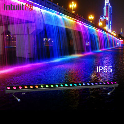 Đèn Rửa Tường Tuyến Tính 24*2W Nhôm RGBW DMX IP65 Chống Thấm Nước cho Chiếu Sáng Ngoài Trời Sân Khấu Nhà Thờ