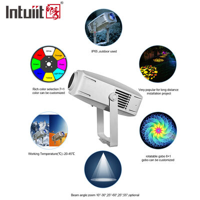 Đèn chiếu LED Gobo 400W Xoay hình ảnh logo Máy chiếu DMX512 Chiếu sáng sân khấu cho sự kiện triển lãm triển lãm chuyên nghiệp