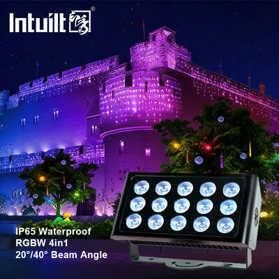 Đèn chiếu sáng kiến trúc ngoài trời chống nước 80W RGBW Led Đèn rửa tường Cây cảnh quan sân vườn Đèn pha led