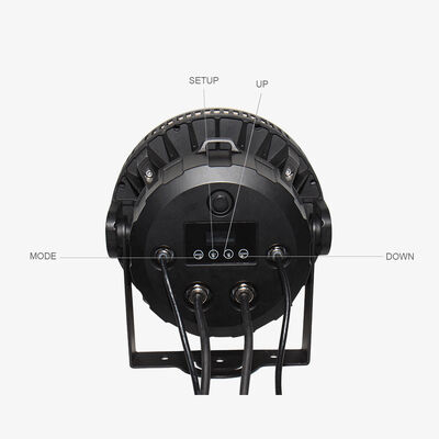 Bộ đèn LED PAR Can RGBW 4in1 IP65 60*12W chiếu sáng ngoài trời DMX512 cho sự kiện đám cưới, mặt tiền tòa nhà