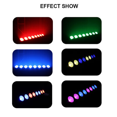 Đèn sân khấu LED RGB 8*15W, Đèn Bar DJ Strobe, Đèn tường 3 trong 1 cho tiệc, sử dụng trong nhà với điều khiển DMX, Chế độ tự động cho Nhà thờ, Giáng sinh, Đám cưới, Vũ trường