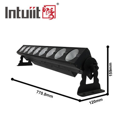 Đèn sân khấu LED RGB 8*15W, Đèn Bar DJ Strobe, Đèn tường 3 trong 1 cho tiệc, sử dụng trong nhà với điều khiển DMX, Chế độ tự động cho Nhà thờ, Giáng sinh, Đám cưới, Vũ trường