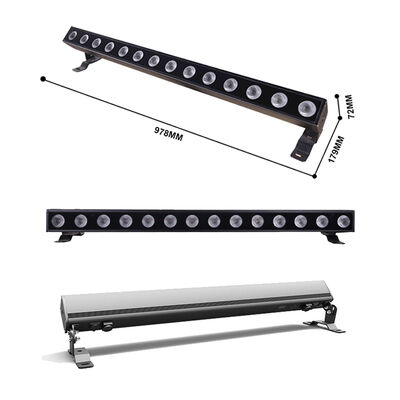 140W RGBW 4in1 IP65 Kiểm soát nước LED Lớp rửa tường 14x10W DMX512/RDM City Color Building Lighting