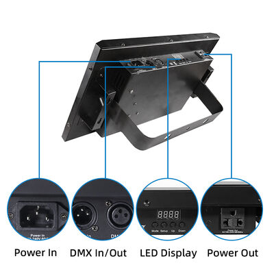 36W RGB COB LED Ánh Sáng Nhấp Nháy Kích Hoạt Âm Thanh DMX512 Đèn Flash Ánh Sáng Sân Khấu Cho DJ Disco Hóa Trang Halloween Câu Lạc Bộ
