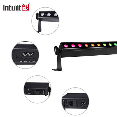 Đèn LED treo tường trong nhà 24x2W RGBW DMX512 Âm thanh sân khấu hoạt động Chiếu sáng thanh IP20 Đèn rửa tuyến tính cho kiến trúc trang trí nội thất