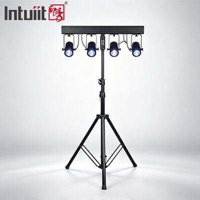 Bộ Đèn LED PAR Uplighting RGBW 4-trong-1 4x20W — Hệ thống Wash Sân khấu DMX512 Chùm tia hẹp 4.5° dành cho Đám cưới, DJ & Sự kiện