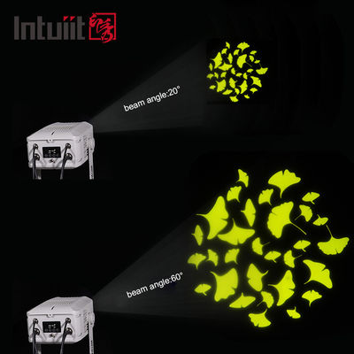 Đèn chiếu ngoài trời chống nước 100W Đèn chiếu IP65 Gobo với hiệu ứng chùm LED DMX DMX512 Chế độ điều khiển