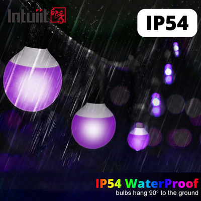 IP54 Đèn sân khấu LED RGBW 15m Đèn LED Giáng sinh Pixel Bóng đèn Trang trí Giáng sinh ngoài trời