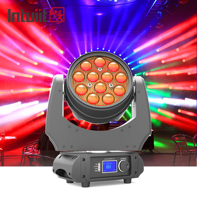 Máy giặt 12 * 10W LED đầy đủ dải thu phóng Đầu chuyển động RGBW 4 trong 1 DMX 150 Watt Đèn rửa tia