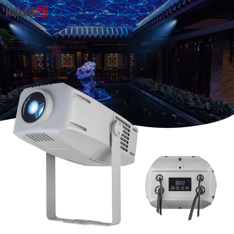 Kiểm soát nước IP65 400w Gobo Projector Light Logo tùy chỉnh Rotating Gobo Light For Corridor Stairs Building Quảng cáo Light