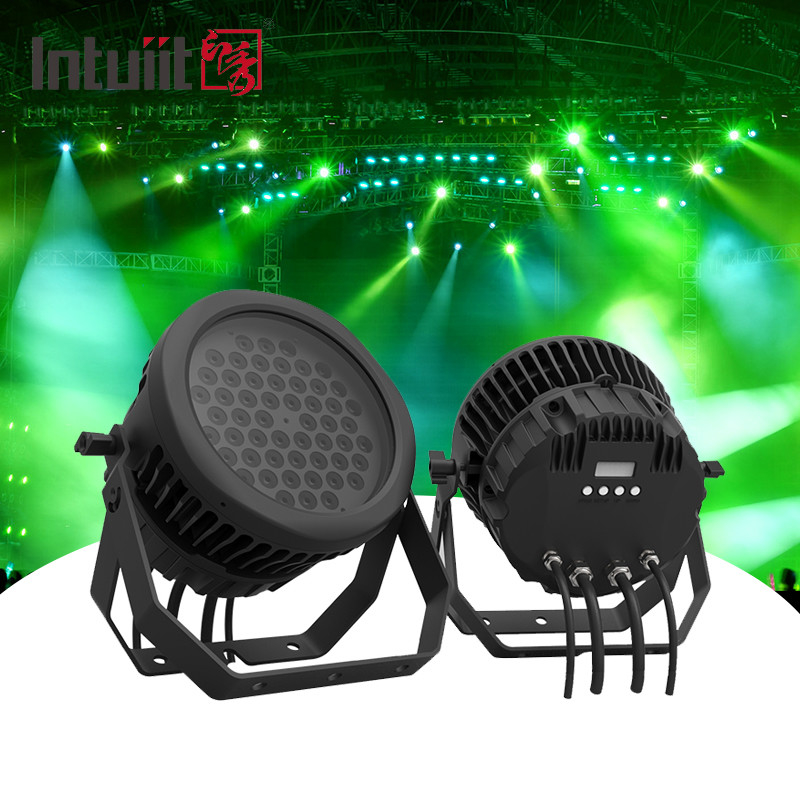 Ngoài trời 54 * 3w RGBW cho sân khấu Par đèn IP65 chống nước Concert đám cưới 54 Parcan sân khấu Dmx đèn LED