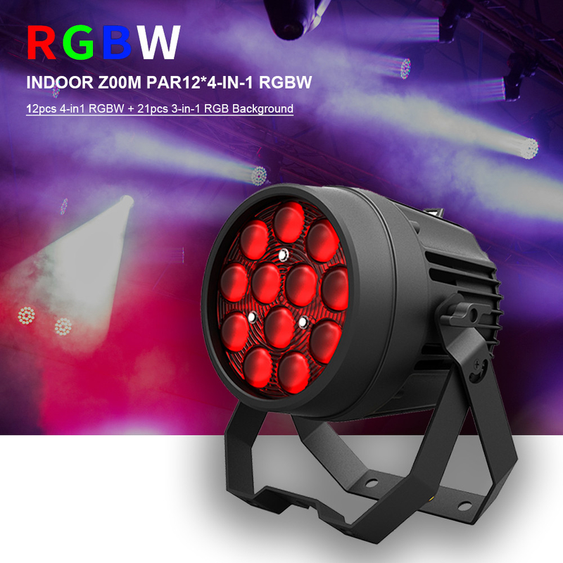 12x10W Đèn disco mạnh mẽ DMX 512 Âm thanh hoạt động đèn LED Par có thể Đèn sân khấu