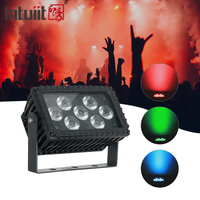7x3W LED ngoài trời IP66 Die-Casting nhôm kiến trúc chiếu ánh sáng lũ Mặt tiền ánh sáng