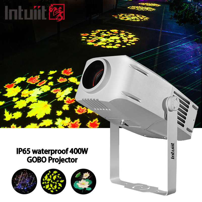 Máy chiếu ngoài trời Gobo 400w Máy chiếu quảng cáo xoay LED chống nước IP65 Logo Gobo Projector Light