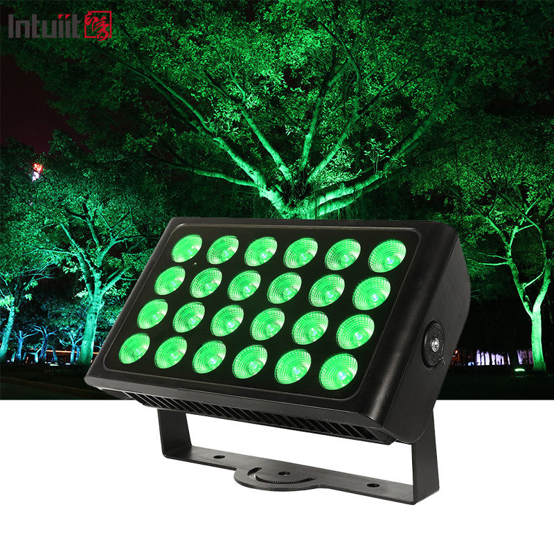 Kiểm soát nước 24pcs 160w đèn LED RGBW 4 In 1 City Color Light 24*10w ngoài trời đèn LED Wall Washer stage
