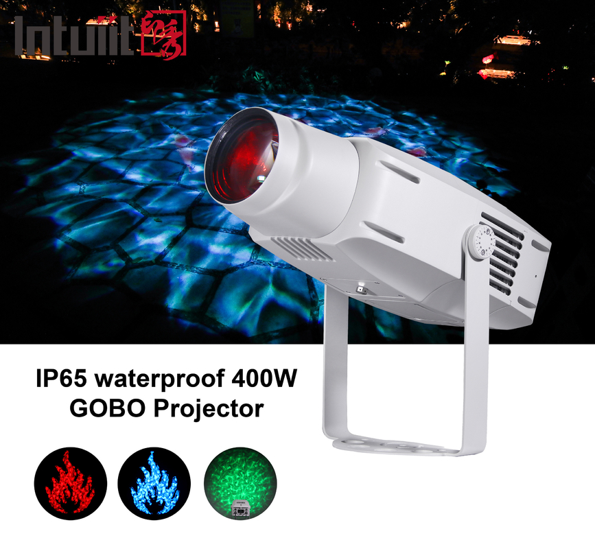 400W Công suất cao Đường chiếu Gobo ngoài trời ánh sáng Ảnh hưởng sóng nước Đường chiếu mẫu nước