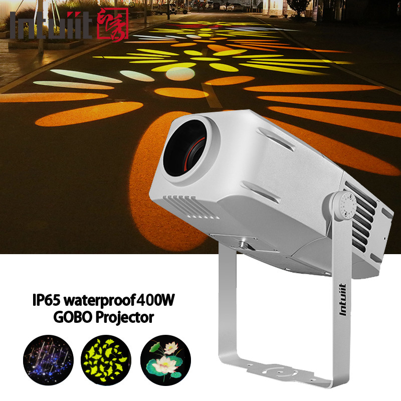 Không thấm nước 400W Rotating Image Logo Floor Gobo Projector ngoài trời Cho quảng cáo