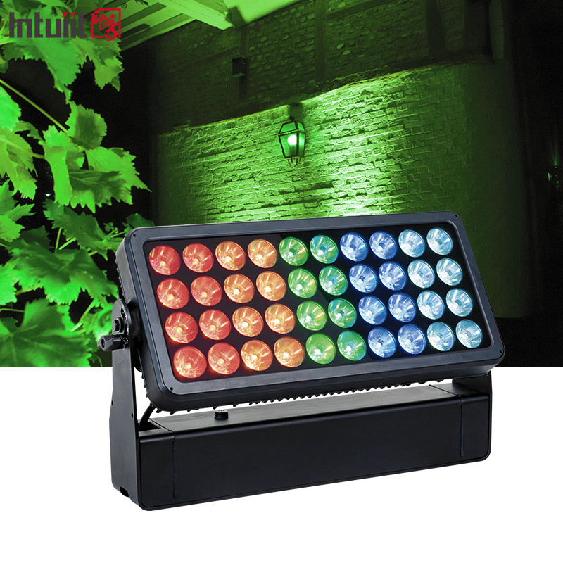 40x10W RGBW 4 trong 1 đèn pha LED IP65 Đèn sân khấu chống nước DMX512 Kiểm soát DJ Thiết bị disco ngoài trời
