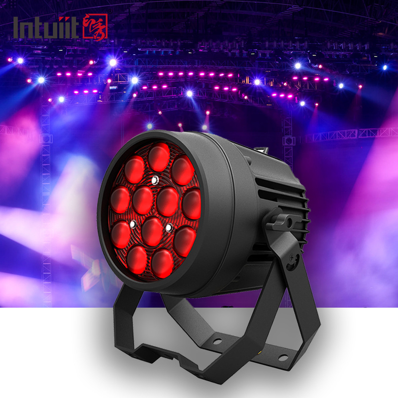 Ánh sáng sân khấu nhôm chuyên nghiệp 12x10W 4IN1 LED Par Cho Đường chiếu sáng sân khấu DJ Party Club