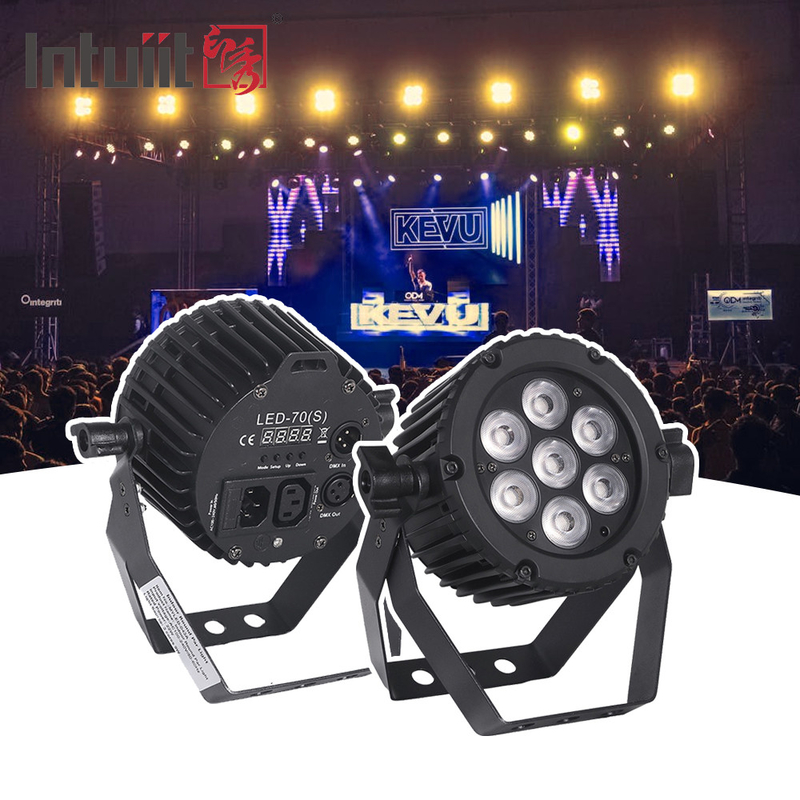 Đèn sân khấu LED 7X22W RGB Aluminium DMX512 Đèn LED Par cho sự kiện đám cưới