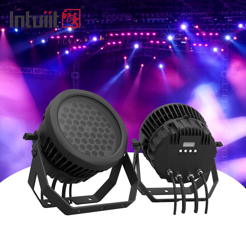 Par54 RGBW RGBW 4in1 dmx512 điều khiển dj đèn sân khấu LED par ánh sáng 54 * 3w