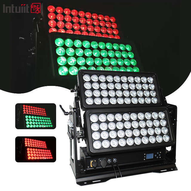 400W 800W 1500W IP65 ngoài trời chống nước Thành phố Màu RGBW Strobe Đèn sân khấu Dmx Led Wall Washer Light
