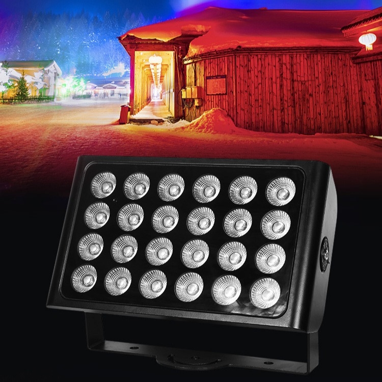 24x10w 4in1 Rgbw Led Outdoor Wall Washer Flood Lights Garden Wedding Party DJ Stage Light