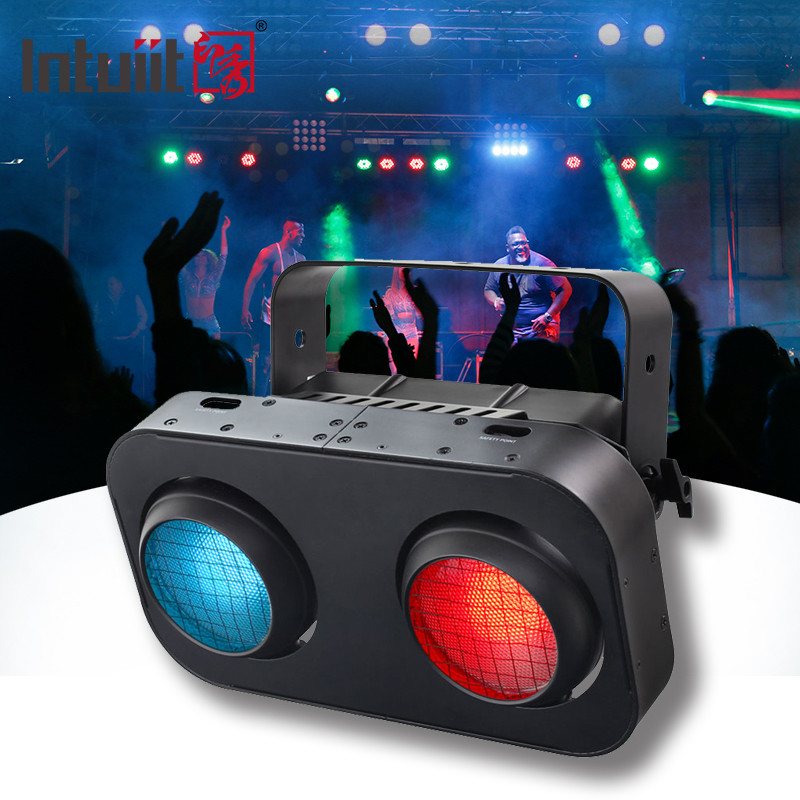 2 mắt 2x90W RGB 2IN1 LED COB Ánh sáng mù Amber Đen ấm áp DJ chuyên nghiệp Đèn hiệu ứng sân khấu