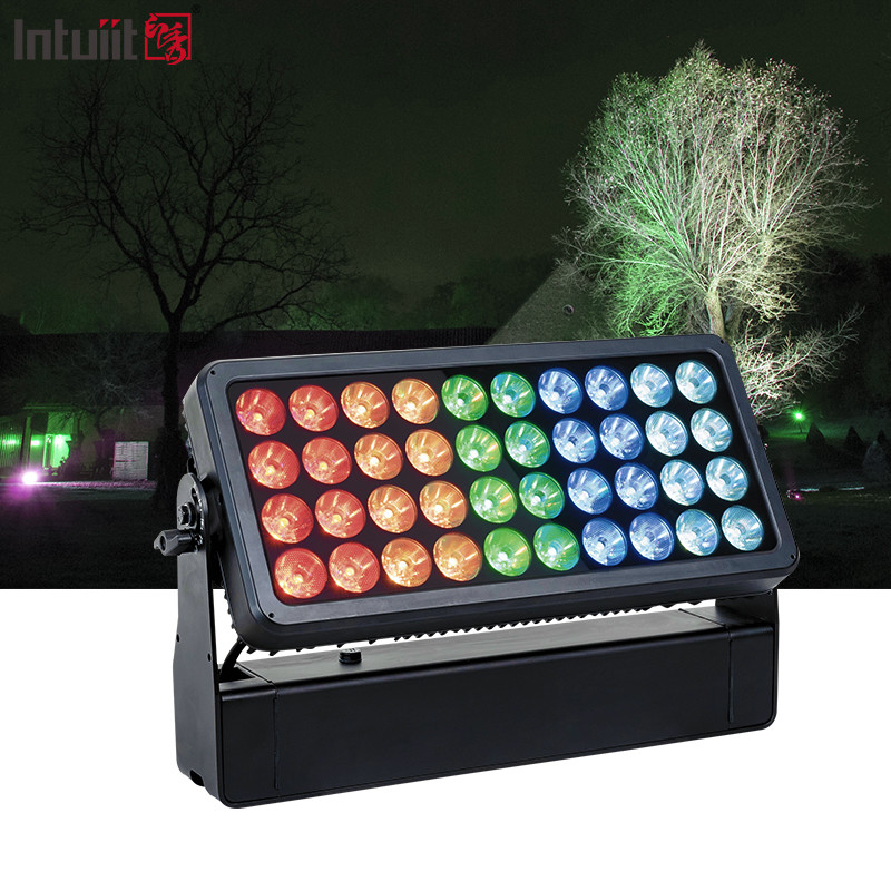 40X10W Giáng sinh ngoài trời Thành phố Xây dựng Mặt trời dẫn Ma trận Strobe tường rửa lên ánh sáng Bàn khấu Thành phố màu sắc ánh sáng