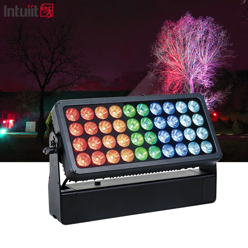DJ ngoài trời Sự kiện Đèn mù IP65 Citycolor Wall Wash Fixture Stage 40X10W RGBW 4 in 1 LED Wall Washer City Color Light