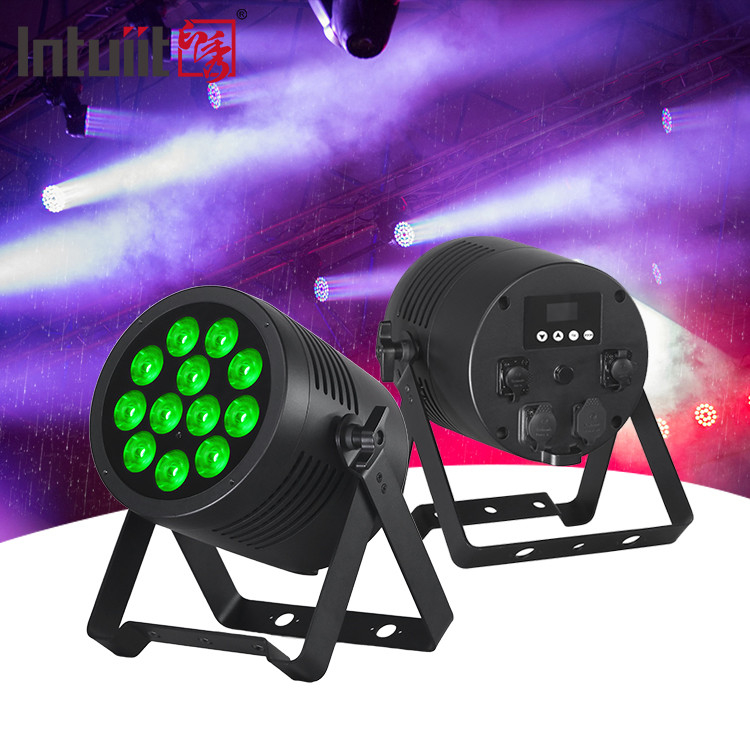 Đèn LED chống nước 12x20W RGBWAUV 6in1 IP65 Par Đèn sân khấu LED ngoài trời Đèn LED chống nước