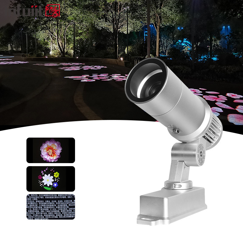 Ánh sáng ngoài trời chống thấm nước quảng cáo Gobo Projector 60W Phân phối mô hình LED Gobo Logo Light