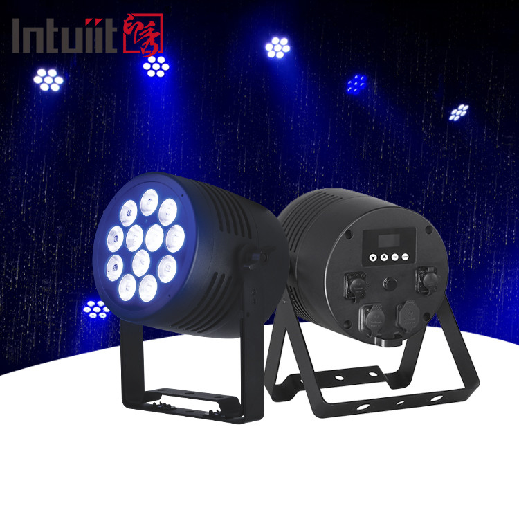 12 * 20w RGBWA + UV LED ngoài trời chống nước Uplights không dây Dmx pin Par ánh sáng cho nhà trang trí hiệu ứng sân khấu Club sự kiện